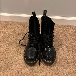 Dr. Martens Black Patent Leather Boots